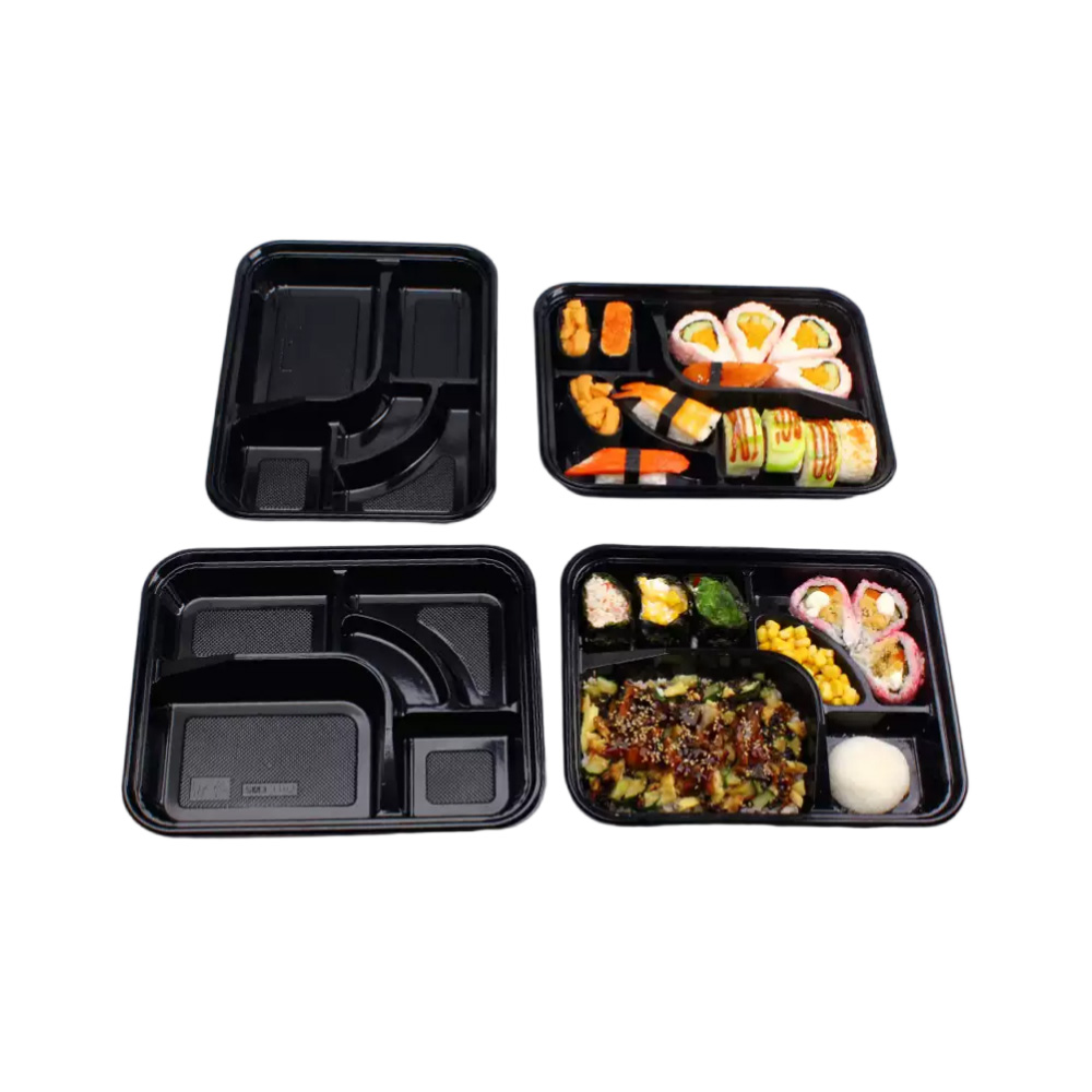 JF5-4001-04 PP disposable bento boxes for take out - Image 2