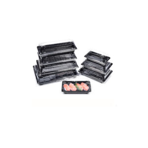 JF1-1000-08 all black disposable sushi container