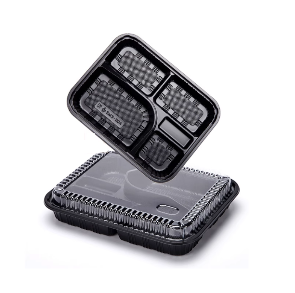 JF5-4001-04 PP disposable bento boxes for take out