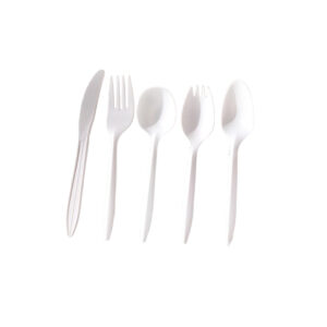 Corn starch forks and spoons
