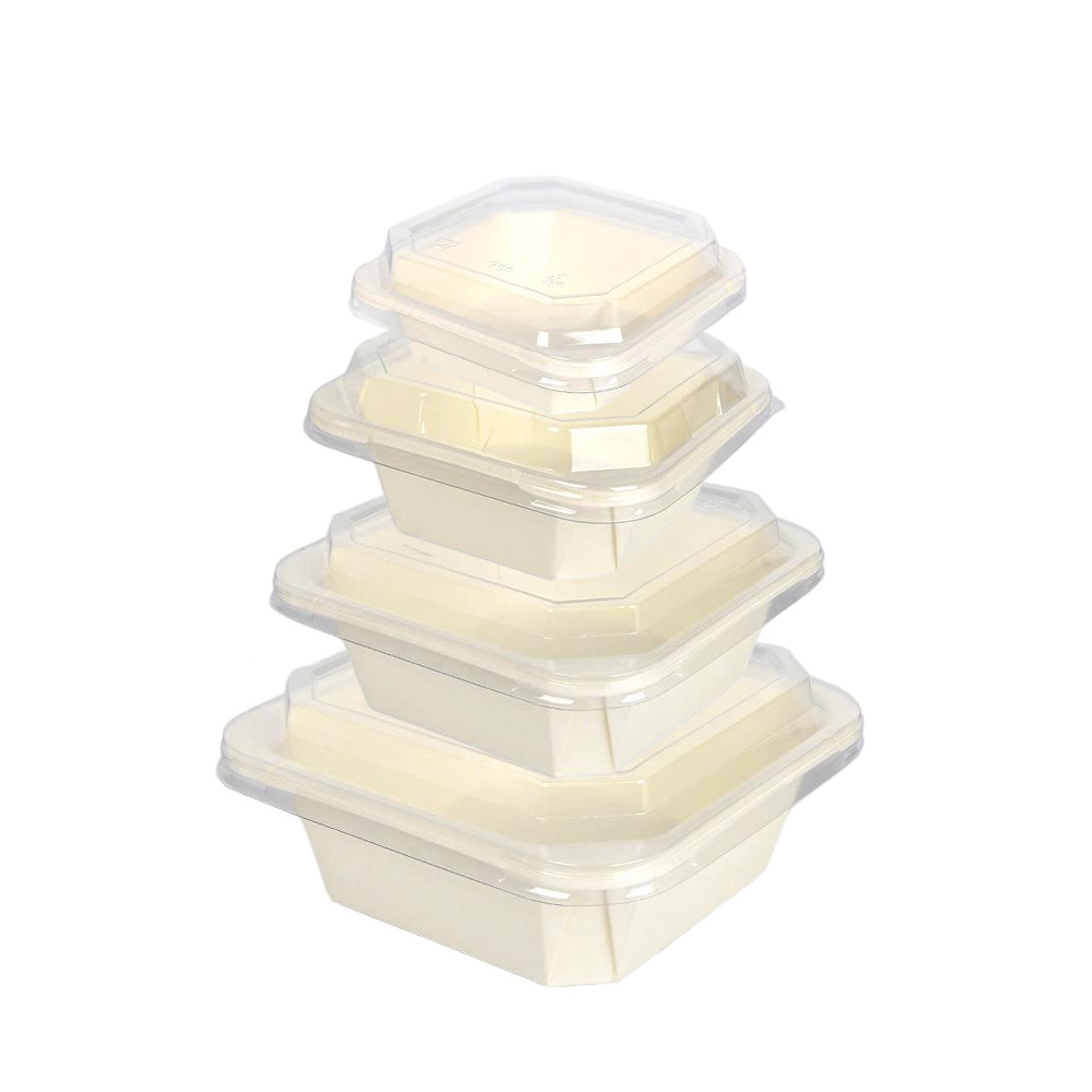 White square paper octaganol boxes