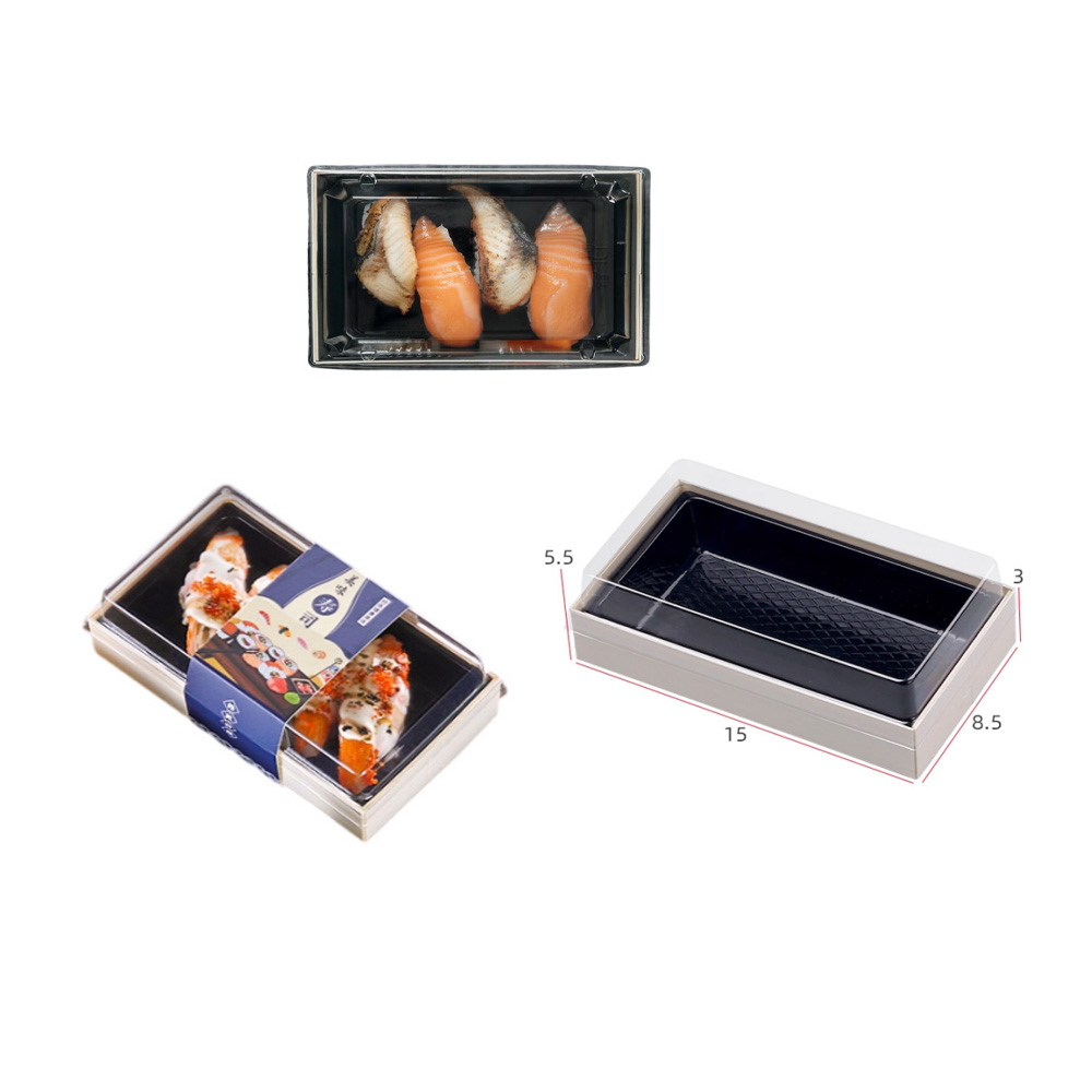 S150-155 disposable wooden sushi/cake containers - Image 4