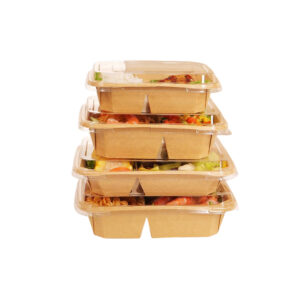 Rectangle compartment paper octaganol boxes