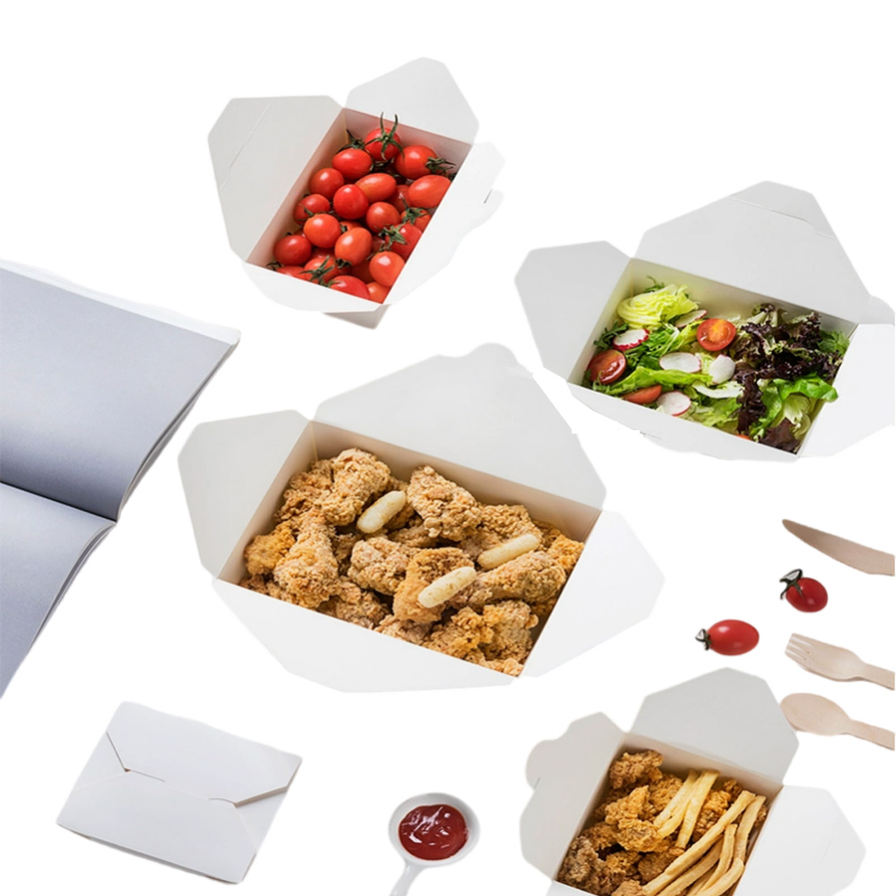 JF18-060 series white kraft paper square noodle boxes - Image 4