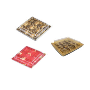 JF2-0019F nine compartment printed plastic sushi trays