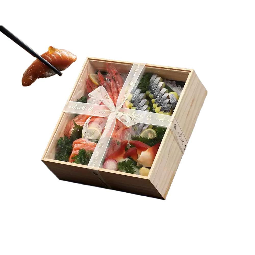 P1814-4132 wooden sushi containers - Image 4