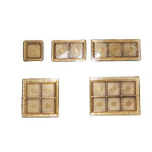 JF25-156-400 disposable golden plastic cake trays