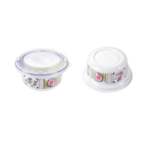 JF4-3008 printed Japanese bento round bowls
