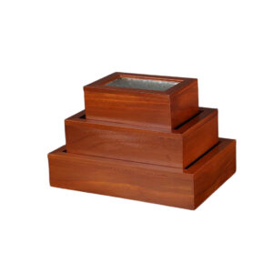 P17565-29065 wooden vintage containers with flip crabapple lids