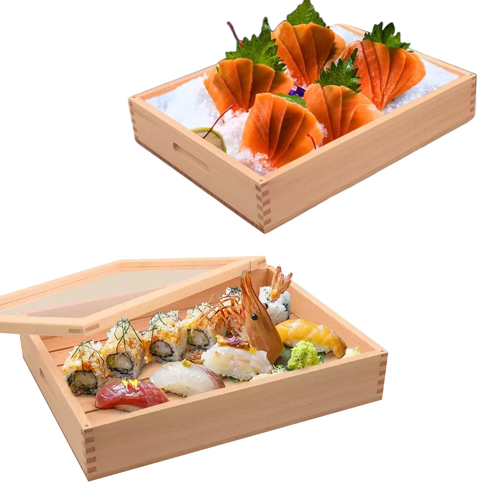 P31095-600100 wooden containers with top and bottom clear lids - Image 3