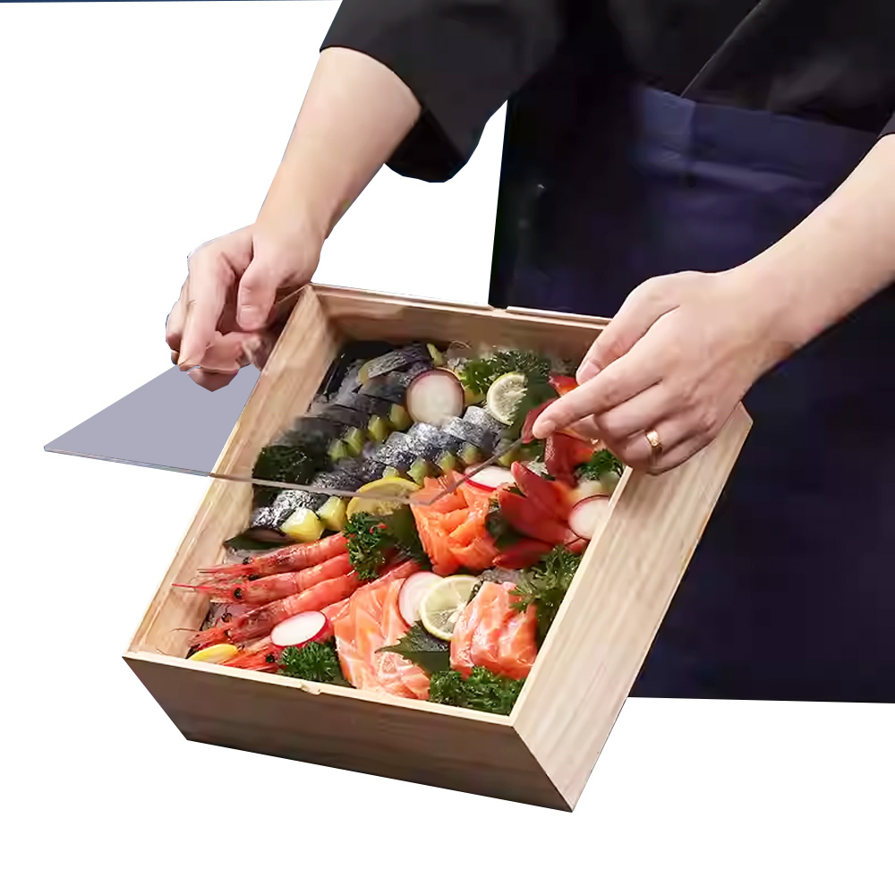 P1814-4132 wooden sushi containers - Image 2