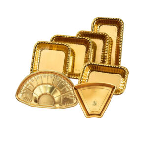 JF25-1616-2917 golden disposable trays