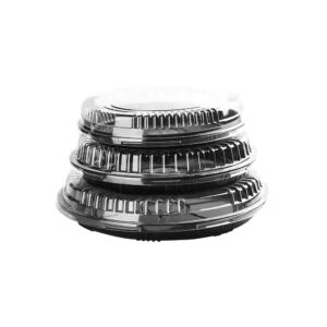 JF2-0003B series 200-350 mm all black sushi party trays