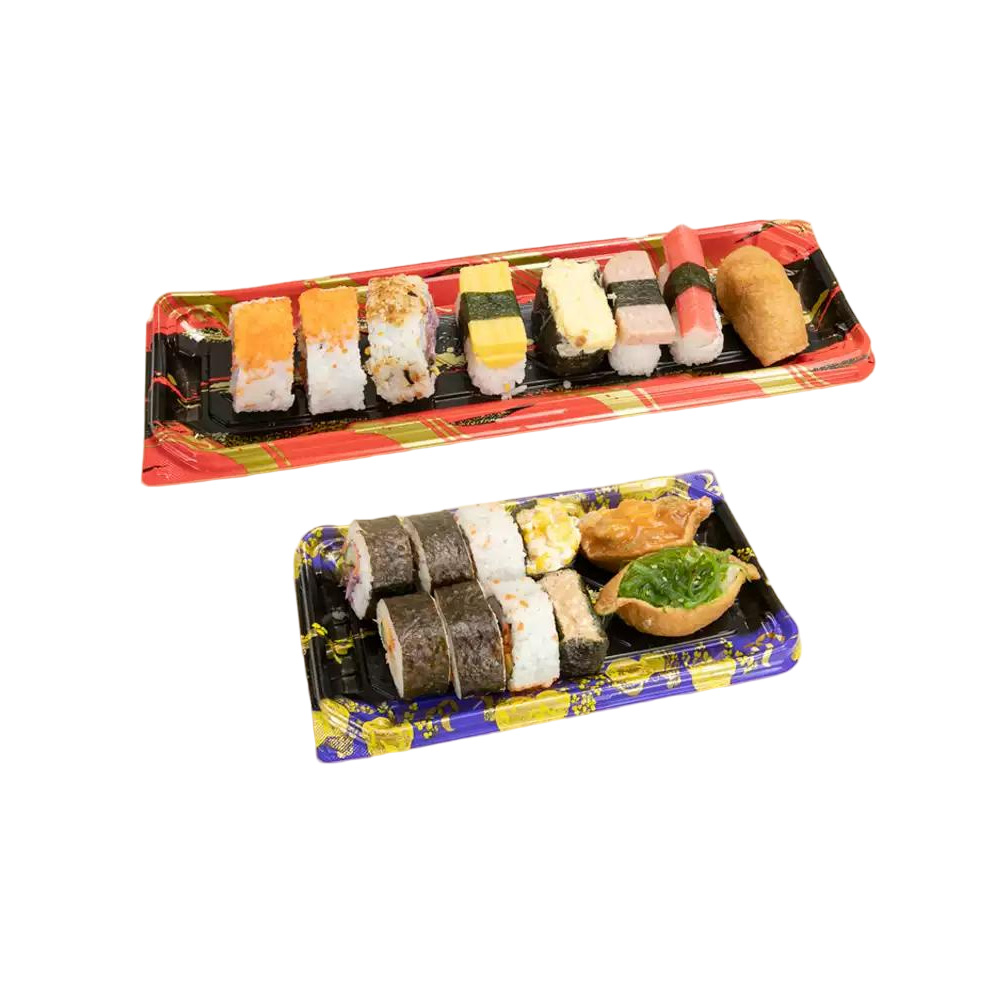 JF25-1811-3411 sanzhuo printed sushi trays with lids - Image 4