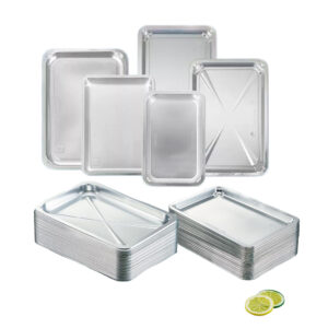 JF25-1813-4022 silver disposable trays