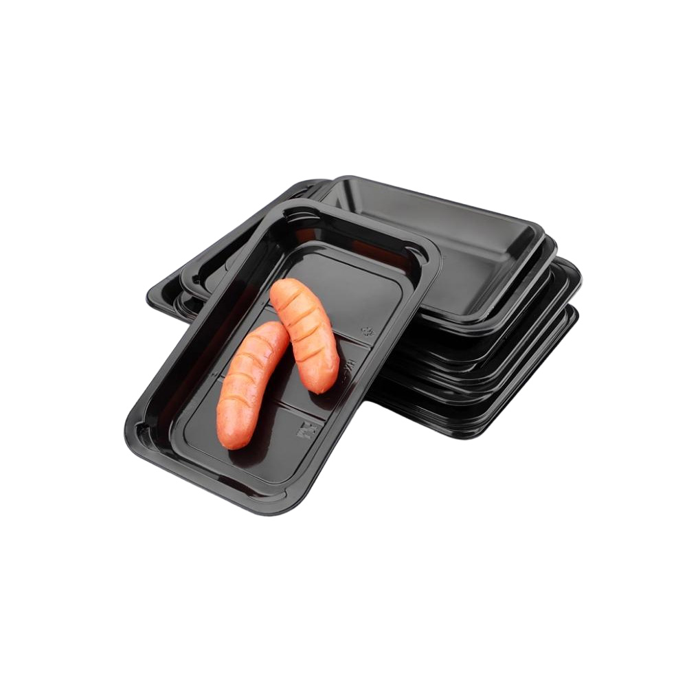 JF25-1813-4022 all black plain disposable trays - Image 2