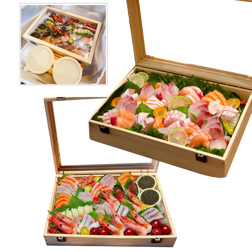 P15070-40070 wooden containers with flip clear lids - Image 5