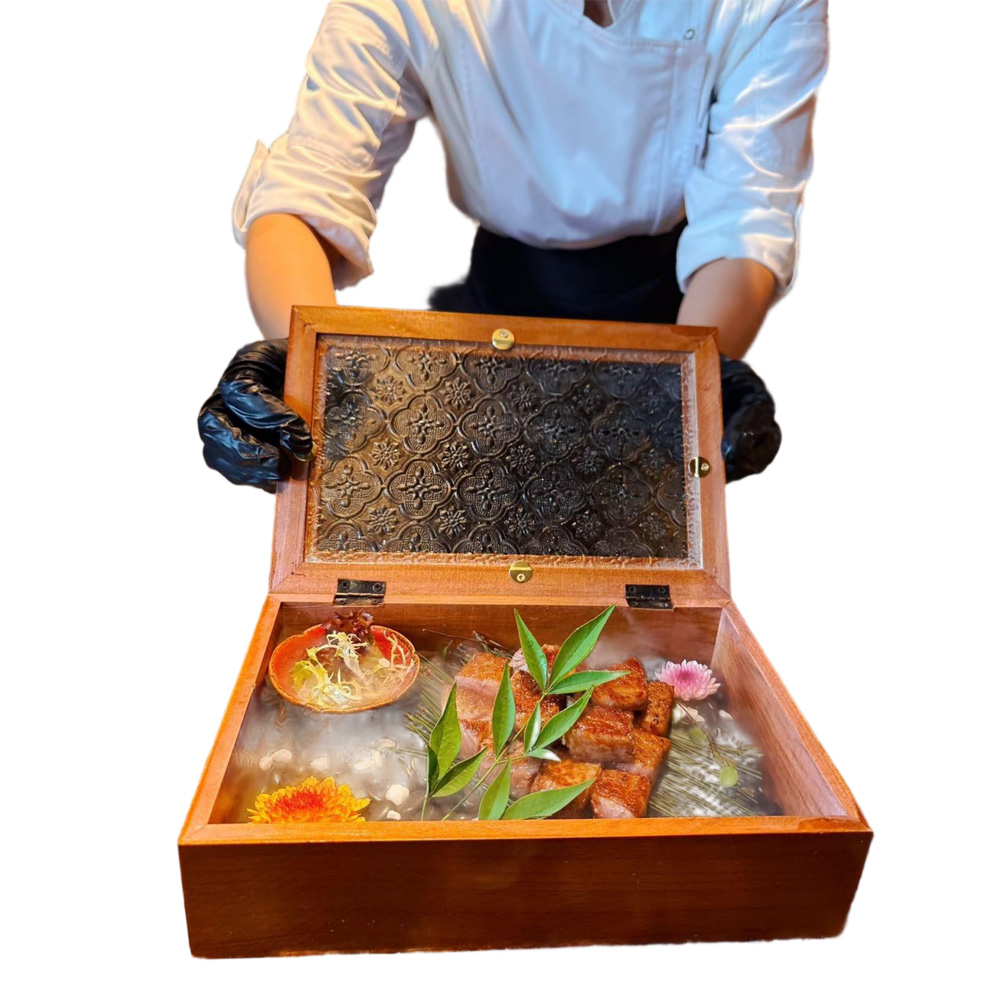 P17565-29065 wooden vintage containers with flip crabapple lids - Image 3