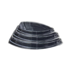 JF3-2001 disposable all black sushi boat containers