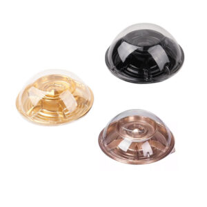 JF2 series 235/285 mm  double layer round sushi party trays with lids