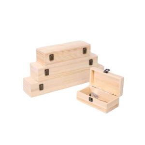 P20080-60080 slender wooden containers with flip lids