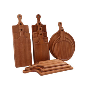 P28015-50020 ebony wooden vintage plates