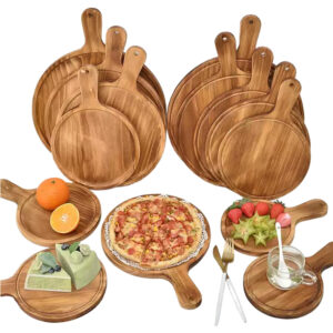 P25020-43020 wooden vintage plates