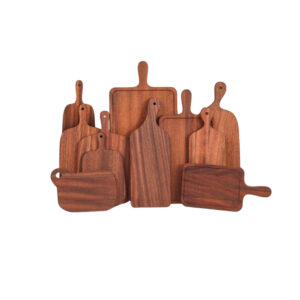 P19015-49015 sapele wooden vintage plates