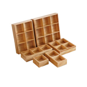 P20050-58052 bamboo trays with compartments