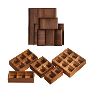 P10040-50025 bamboo trays with and without compartments