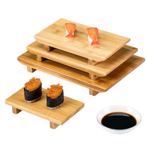 P16030-32830 bamboo trays for sushi/sashimi/steak