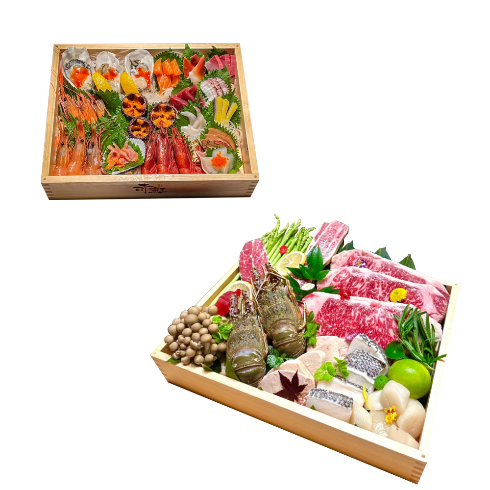 P31078-50078 wooden containers and trays with handles and acrylic inner trays - Image 3