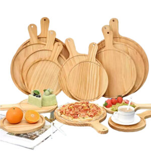 P24615-43020 wooden plates with handles