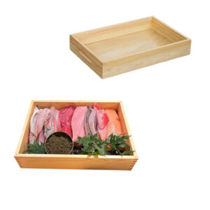 P31078-50078 wooden containers and trays with handles and acrylic inner trays