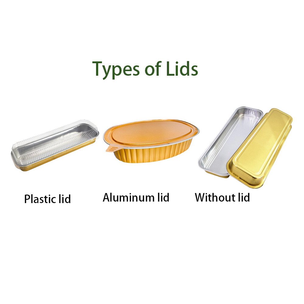 JF21-AG0806-4325 Aluminum Foil Golden Oval Containers - Image 2